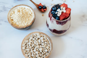 Overnight Oats with Berry Chocho Orange Compote
