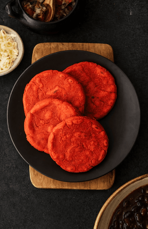 High-Protein Beet Arepas — Corn + Chocho - MIKUNA